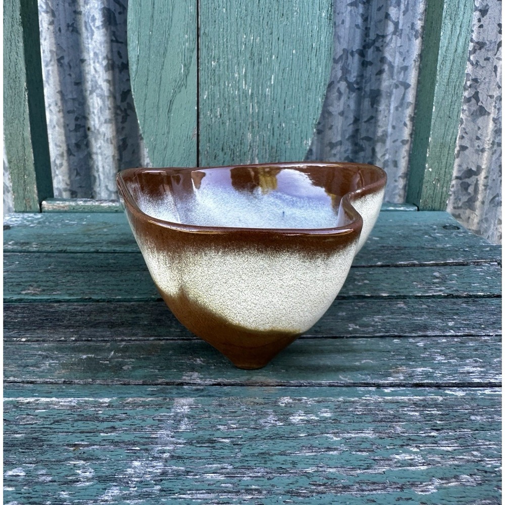 Vintage Frankoma Pottery 4N Lazy Bones Serving Bowl Desert Gold Sapulpa Clay MCM